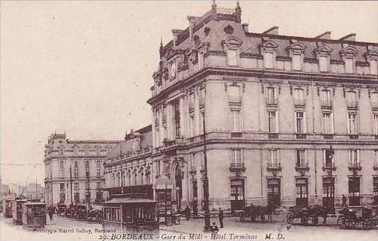 France Bordeaux Gare du Midi Hotel Terminus Train Station