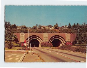 Postcard Tunnels on east entrance to Seattle, Washington