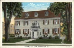 Portsmouth NH Women's City Club c1920 Postcard