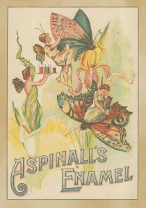 Espinalls Enamel Victorian Edwardian Fairy Advertising Postcard