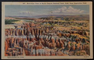 Bird's Eye View of Bryce Canyon N.P., UT from Inspiration Point - 1939