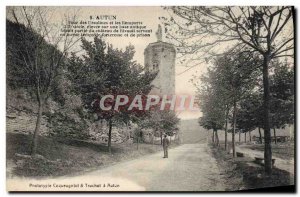 Old Postcard Tour Des Ursulines Autun And Ramparts