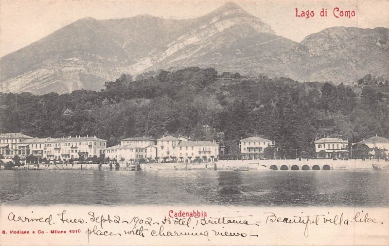 LAGO di COMO LOMBARDY ITALY~CADENABBIA~1900s PHOTO POSTCARD