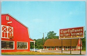 Norge Virginia 1960s Postcard Cape Craft Pine Inc Factory Shop American Decor