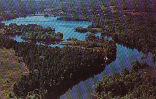 Canada Aerial View Madawaska River Near Barrys Bay Ontario