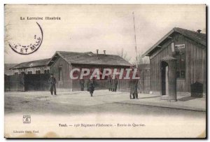 Toul - 156 Regiment of Infantry - Quarter Entree - Postcard Old Army