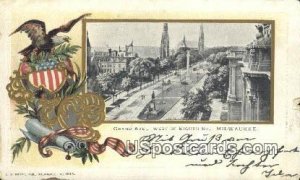 Grand Avenue - MIlwaukee, Wisconsin WI Postcard