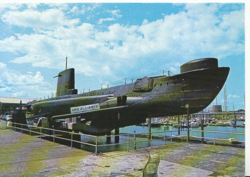 Hampshire Postcard - HMS Alliance - Royal Navy Submarine Museum - Ref 1640A