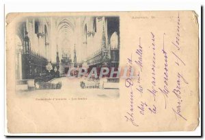 Old Postcard Amiens Cathedrale d & # 39amiens Stalls