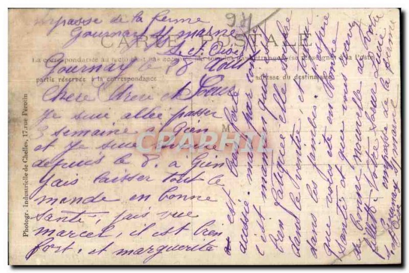 Old Postcard Rustic Saint Mande