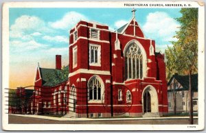 1937 Presbyterian Church Aberdeen South Dakota SD Parish Posted Postcard