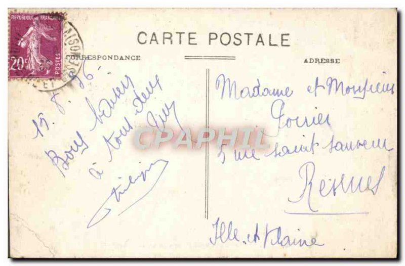 Old Postcard Rueil Malmaison Chateau of reception furniture