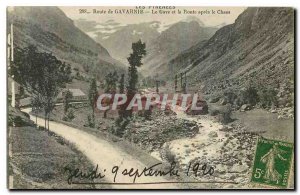 Old Postcard The Road Pyrenees Gavarnie Gave and Route after Chaos