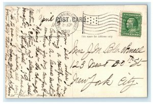 1910 GW. Platt & Son Drug Store, Great Barrington Massachusetts MA Postcard