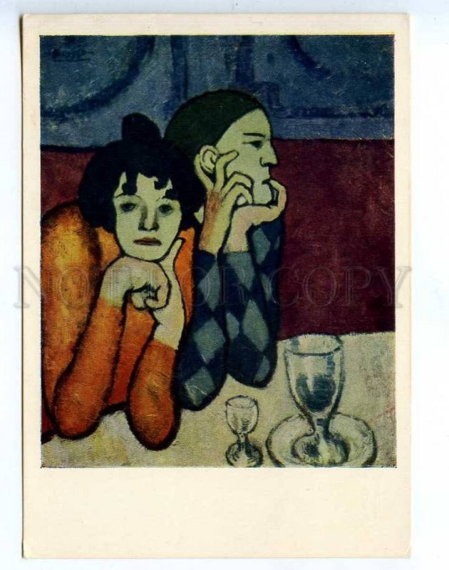 218112 Pablo Picasso itinerant artists old postcard