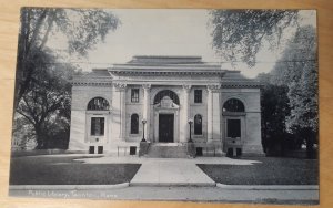 Postcard MA Taunton Public Library Rotograph
