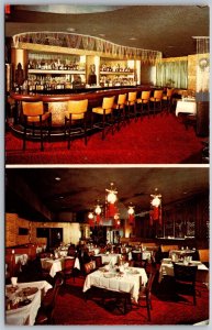 Vtg New York City NY Sun Luck Restaurant Bar Long Island Multiview Postcard