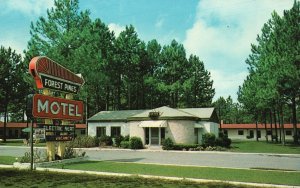 Forest Pines Motel North Jesup Georgia GA Postcard Family Units Quiet & Restful