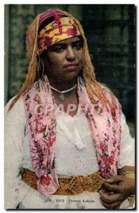 Algeria Old Postcard Scenes and Types Female Kabyle