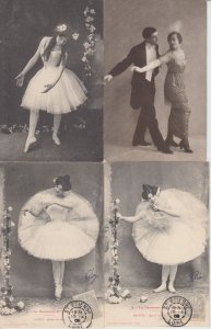 DANCING BALLET 250 Vintage Postcards mostly pre-1940 (L5689)