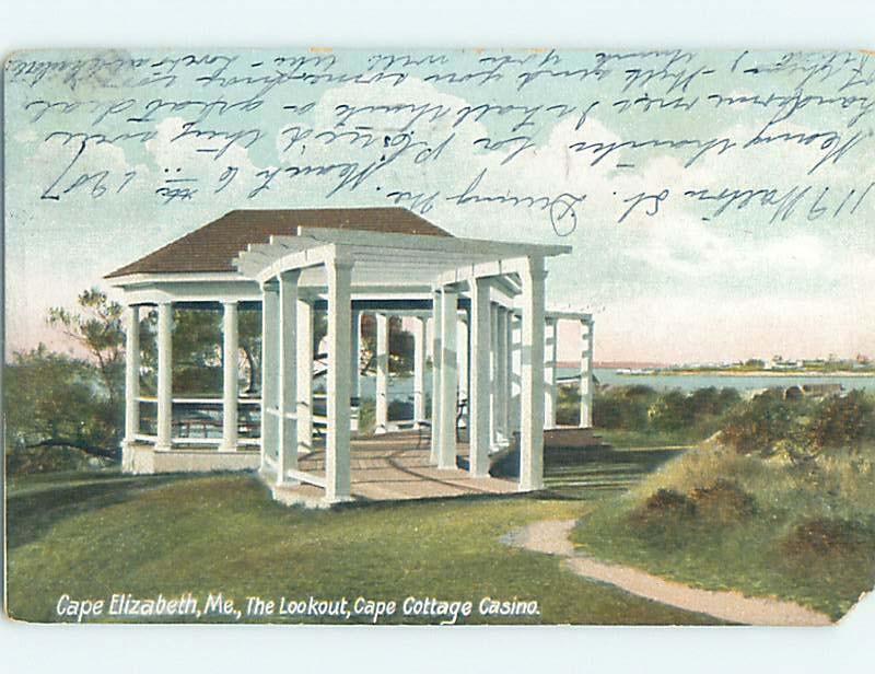 Div-Back POSTCARD FROM Cape Elizabeth - Near Portland Maine ME HM7794