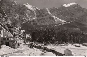 RP: Eibsee mit Riffelwand u. Zugspitze , Germany , 30-40s