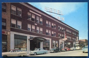 Mountain Inn Fayetteville Arkansas ar autos old postcard