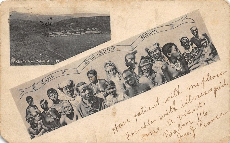 G58/ Zululand Africa Foreign Postcard c1910 Cape Town Natives