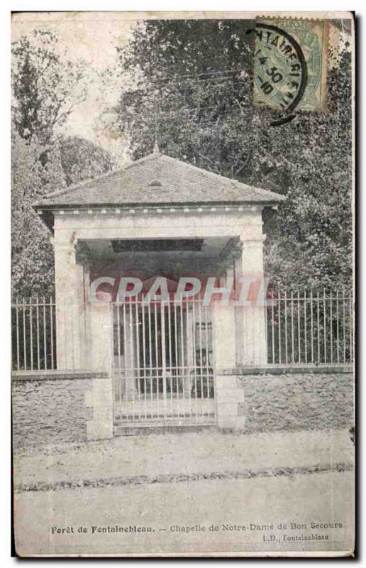 Old Postcard Fontainebleau Chapel of Our Lady of Good Help