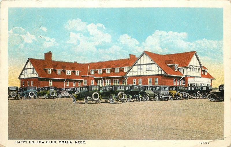 1915-1930 Postcard; Happy Hollow Country Club, Omaha NE Golf, Posted 