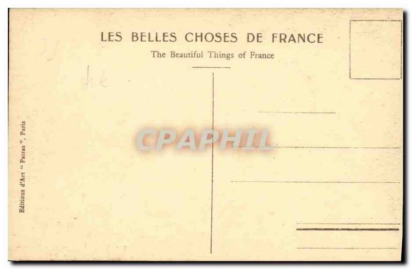 Old Postcard Malmaison seen from the terrace