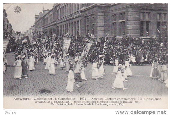 Entree triomphale a Bruxelles de la Duchesse Jeanne, 1912