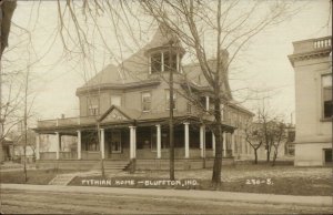 Bluffton IN Pythian Home c1910 Real Photo Postcard