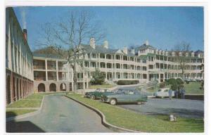Motor Inn 50s Cars Natural Bridge Virginia postcard