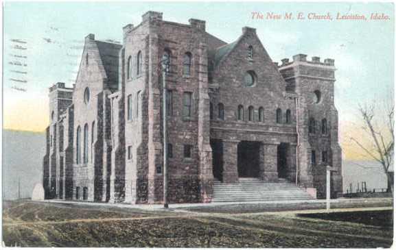 The New M. E. Church in Lewiston, Idaho, ID, 1911 Divided Back