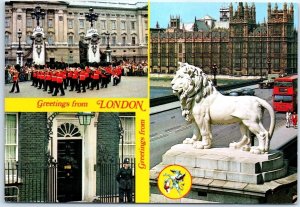 Postcard - Greetings from London, England