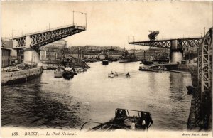 CPA BREST Le Pont National (1295145)
