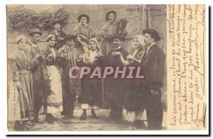 Old Postcard The songs of Jean Rameau illustrees The Branle (folk dance)