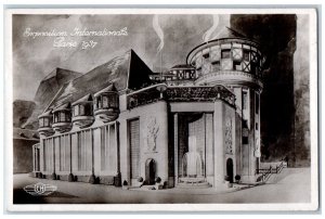 1937 Expo International Champagne Pavilion Paris France RPPC Photo Postcard 