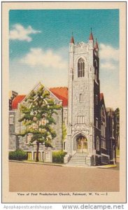 West Virginia Fairmont View Of First Presbyterian Church