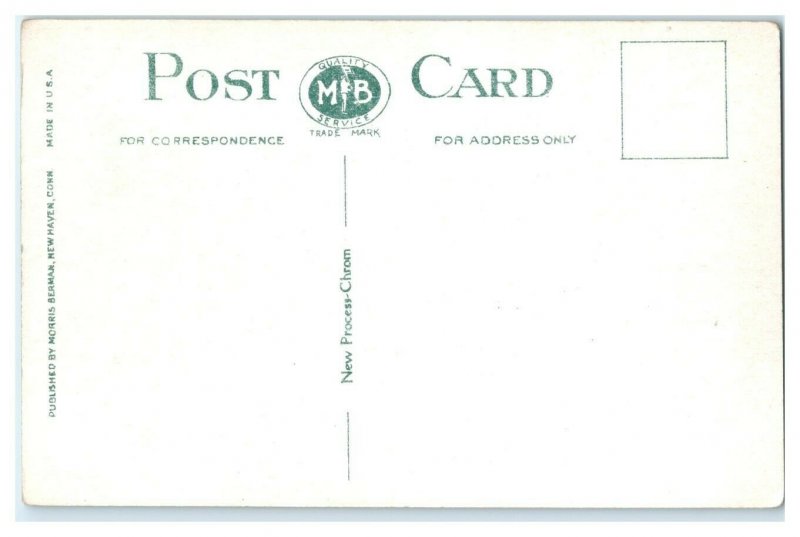 Pecks Ledge Light South Norwalk CT Postcard 7G10