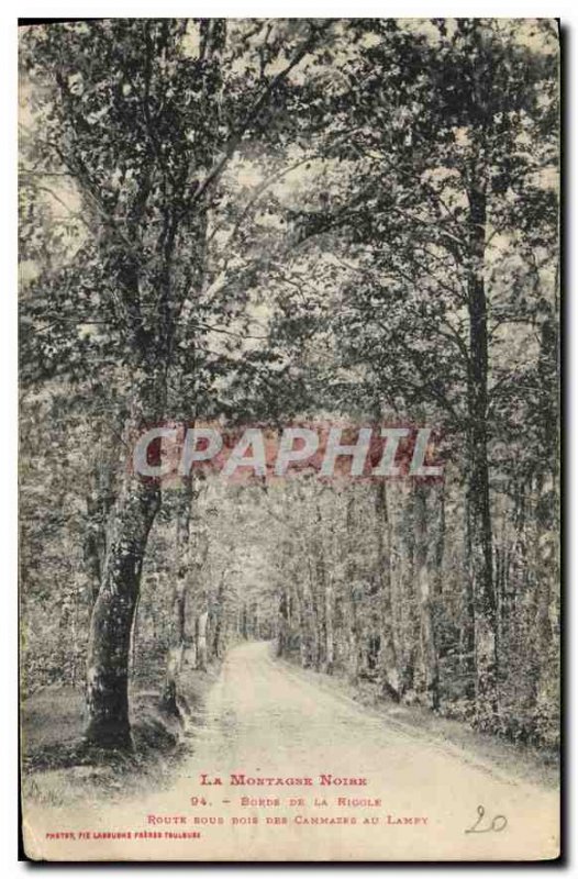 Old Postcard The Black Mountain Edges of the Acequia Rous Road Woods Canmates