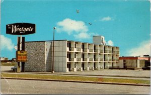 Postcard AB Calgary Westgate Motor Hotel Lounge Dining Room Roadside 1960s S111