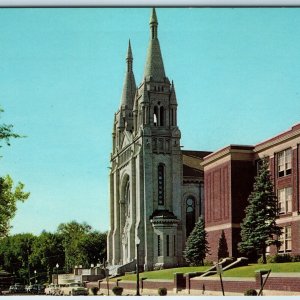 1962 Sioux Falls, SD St Josephs Church Cathedral High School Tartaria PC A239