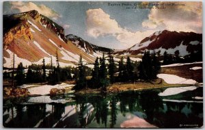 Taylor's Peak Gallatin Range Rockies On The Northern Pacific Montana MT Postcard