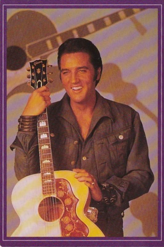 Elvis Presley With Favorite Guitar 1956 Gibson J-200