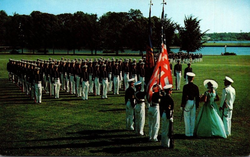 Maryland Annapolis Color Parade With Color Girl U S Naval Academy