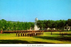 Maryland Annapolis U S Naval Academy Brigade Of Midshipmen In Review Formation