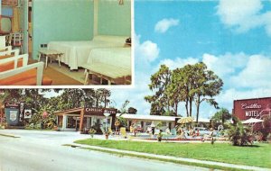SARASOTA, Florida FL  CADILLAC MOTEL  Room~TV~Pool  ROADSIDE  ca1960's Postcard