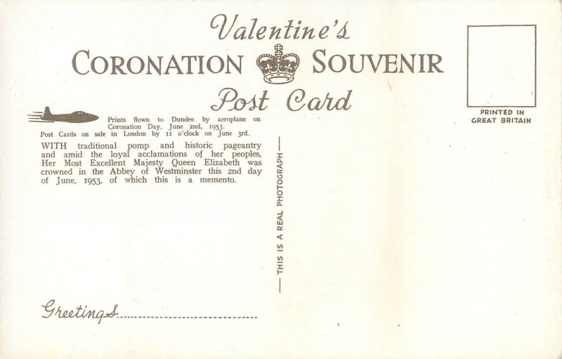 British Royalty Postcard the Queen's Procession Westminster Abbey